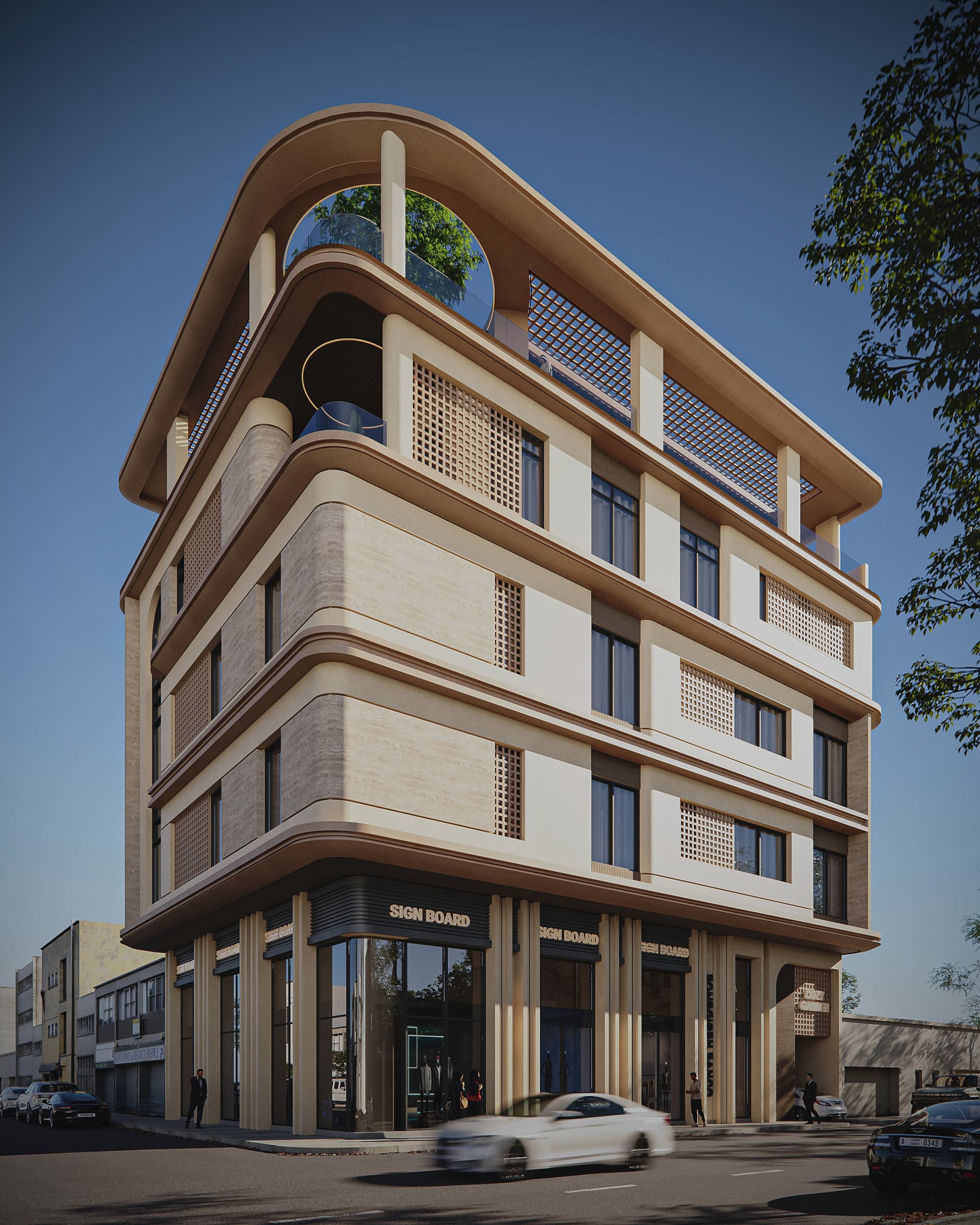 Mixed-Use Commercial Building